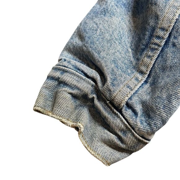 Vintage LEVIS Sherpa Lined Jean Jacket Size 44 - Picture 12 of 16